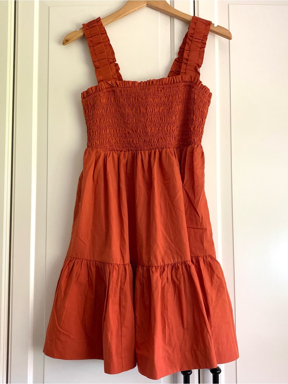 Abercrombie & Fitch Orange Smocked Dress